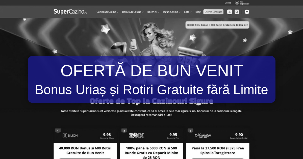 Super Cazino welcome bonus